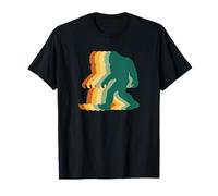 Retro Bigfoot Silhouette Funny Sasquatch Walking Graphic T-Shirt