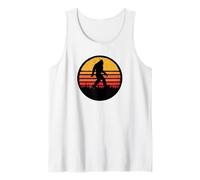 Retro Bigfoot Silhouette Sun Believe! Original 80's Graphic Tank Top