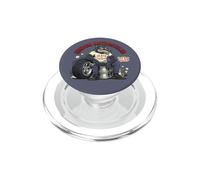 Retro Biker: Custom Motorcycles Lowbrow Wolf Rockabilly 50s PopSockets PopGrip for MagSafe