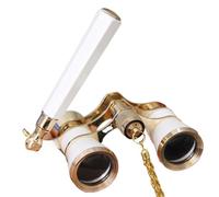 Retro Binoculars - Durable Optical Construction, 3X Magnification | Antique Style Outdoor Exploration Equipment for Theatre Tours & Hiking Portable 16.5 X 9.91 X 5.33 Cm