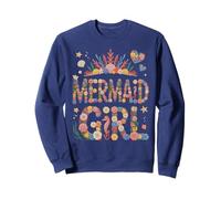Retro Birthday MERMAID GIRL Beaching Vacation Trip Salty Sweatshirt