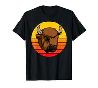 Retro Bison Animal Lover, Vintage Bison Yak Wildlife Lovers T-Shirt