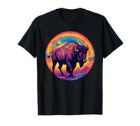 Retro Bison Animal Lover, Vintage Bison Yak Wildlife Lovers T-Shirt
