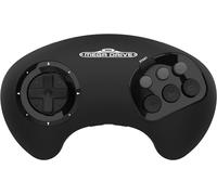 Retro-Bit BIG6 2.4 GHz SEGA Mega Drive Wireless Arcade Controller Pad for SEGA Mega Drive Original/Mini, Switch, PC & Mac - Black
