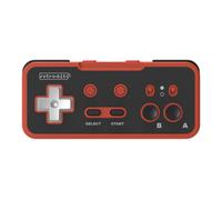 Retro-Bit Origin8 2.4 GHz Wireless Controller For Nintendo Switch & NES - USB & NES receivers included - Red & Black