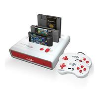 Retro-Bit Super Retro Trio HD Plus 720P 3 in 1 Console System (2019) for Original NES, SNES, and Sega Genesis Games - Red/White