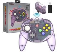 Retro-Bit Tribute64 2.4Ghz Wireless Controller For N64, Switch, PC, Mac and Other USB Devices - Atomic Purple (Nintendo Switch//)
