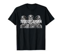 Retro Black Airmen Black History World War 2 Tuskegee Pilots T-Shirt