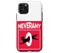 Retro Black Cat with Ironic Abstinence Celibacy Message Case for iPhone 11 Pro