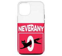 Retro Black Cat with Ironic Abstinence Celibacy Message Case for iPhone 12/12 Pro