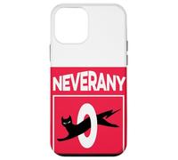 Retro Black Cat with Ironic Abstinence Celibacy Message Case for iPhone 12 mini