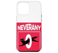 Retro Black Cat with Ironic Abstinence Celibacy Message Case for iPhone 12 Pro Max