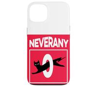 Retro Black Cat with Ironic Abstinence Celibacy Message Case for iPhone 13