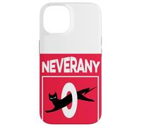 Retro Black Cat with Ironic Abstinence Celibacy Message Case for iPhone 14