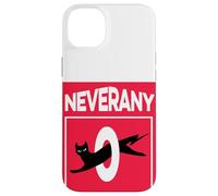 Retro Black Cat with Ironic Abstinence Celibacy Message Case for iPhone 14 Plus