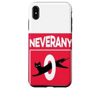 Retro Black Cat with Ironic Abstinence Celibacy Message Case for iPhone XS Max
