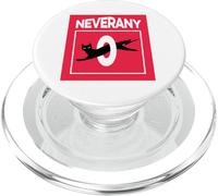 Retro Black Cat with Ironic Abstinence Celibacy Message PopSockets PopGrip for MagSafe