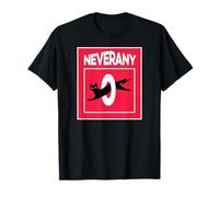Retro Black Cat with Ironic Abstinence Celibacy Message T-Shirt