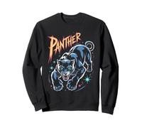 Retro Black Panther Tattoo Cosmic 80s Cat Leopard Jaguar Sweatshirt