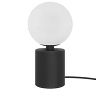Retro Black Table Lamp Opaque Glass Shade Bedside Light Jade Frosted Globe Desk Lamp T512