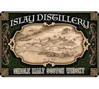 Retro Bleschilld for Scotch Whisky Fans - Suitable for Ardbeg Lovers and Connoisseurs, 30 x 20 cm