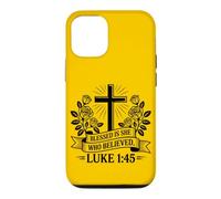 Retro Blessed Is She Who Believed Christian Women hope Faith Case for iPhone 12/12 Pro