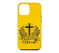 Retro Blessed Is She Who Believed Christian Women hope Faith Case for iPhone 12 Pro Max