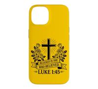 Retro Blessed Is She Who Believed Christian Women hope Faith Case for iPhone 14