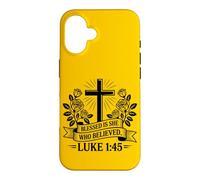 Retro Blessed Is She Who Believed Christian Women hope Faith Case for iPhone 16