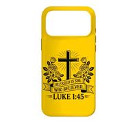 Retro Blessed Is She Who Believed Christian Women hope Faith Case for iPhone 17 Pro Max