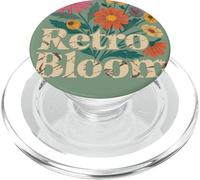 Retro Bloom Flora, Vintage Flower Graphic Tee | 70 PopSockets PopGrip for MagSafe