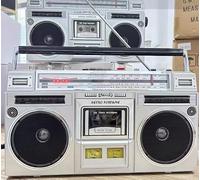 Retro Bluetooth Cassette Player with SD/USB Input, AM/FM Radio, and Built-in Speakers for Portable Music and Family Gatherings