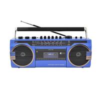 Retro Bluetooth Cassette Recorder - Portable Boombox CD Tape Player and AM/FM Radio Speaker Perfect for Family Gatherings and Travel