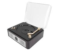Retro Bluetooth CD Player with Dual HiFi Speakers, Rechargeable 8Hr Battery, SPDIF USB AUX 3.5mm Audio Jack, Portable Wooden Design for Home & Travel - Supports MP3/WMA/WAV