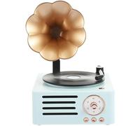 Retro Bluetooth Gramophone Turntable Player with Adjustable Sound Effects, Portable Speaker for Home and Outdoor Use, for Music Lovers