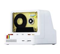 Retro Bluetooth Speaker with Vinyl Record Design, AUX & TF Card Support