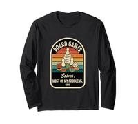 Retro Board Games Solves Most of My Problems Tabletop Gamer Long Sleeve T-Shirt