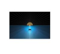 Retro-boat-and-wave-dark-nostalgic-tides-5a-3840x2160 Poster Vintage Art, Wall Canvas, Decoration Aesthetic, Living Room, Kids Room Dormitory, Cafe, Bathroom, Suitable for Bedroom, Gym, Cool Classic 2