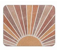 Retro Boho Sun Sunrise Sunset Sunshine Mousepad 7.9X9.4 Inchch Non-Slip Rubber Base Square Mouse Pads For Computers Laptop Office Home Dorm Desk Decor,Boho Lovers Gifts