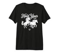 Retro Boho Trendy Hold Your Horses Premium T-Shirt