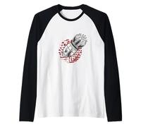 Retro Bomber Nose Art Dirty Gringo Custom Motorcycle Biker Raglan Baseball Tee