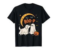 Retro Boo Boo-p Dog Ghost Funny Halloween Dog Lovers Dog T-Shirt
