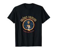 Retro Books Designs Creme Brulee Dessert Pudding T-Shirt - Unisex-Adults, Black, S, Short Sleeve, Classic Fit