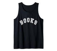 Retro Books Library School Librarian Book Lover Reading Tank Top
