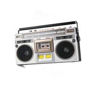 Retro Boombox CD Tape Player - Bluetooth Cassette Player with FM/DAB+ Radio, SD/USB Input, Recording, and Cassette Recorder for Family Gatherings and Travel