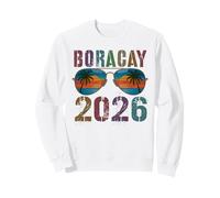 Retro BORACAY 2026 Trip Beaching Vacay Matching BFF Mom Sweatshirt