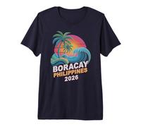Retro Boracay Philippines 2026 Vacation Swimming Trip Premium T-Shirt