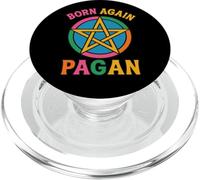 Retro Born Again Pagan Pentagram Earth-Based Spirituality PopSockets PopGrip for MagSafe