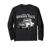 Retro Bourbon Trail Hunter Kentucky Whiskey Drinking Long Sleeve T-Shirt