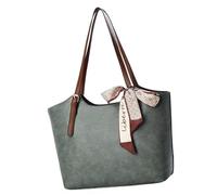 Retro Bows Shoulder Bag Large Capacity Underarm Bags PU Leather Satchel Handbag For Work Travel And Everyday Needs Casual Shoulder Bag